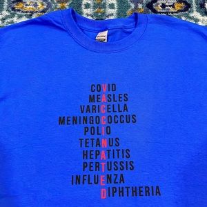 GRAPHIC T-SHIRT | Classic Fit Blue Vaccines